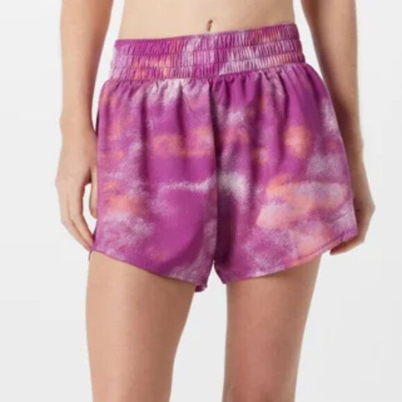 NWT Nike Dri-Fit One High-Waisted 3" Training Shorts, Small, Fuchsia Print - Picture 2 of 9